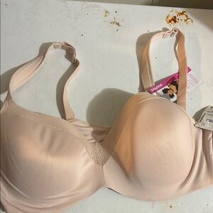 Hanes Cream Full Coverage Bra with Underwire Support